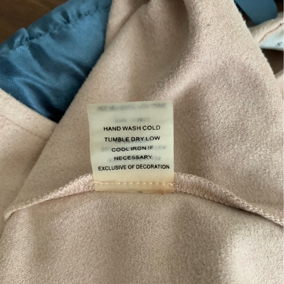 Faux Suede Pink Mini Dress with Half Length Sleeves (perfect for Spring) - Picture 6 of 6